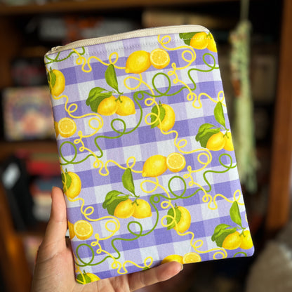 Sunny Lemons Summer - Kindle Sleeve w Zipper - Book Lover Gift