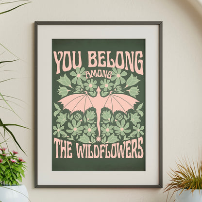 Abraxos and Wildflowers - Throne Of Glass Bookish Wall Decor
