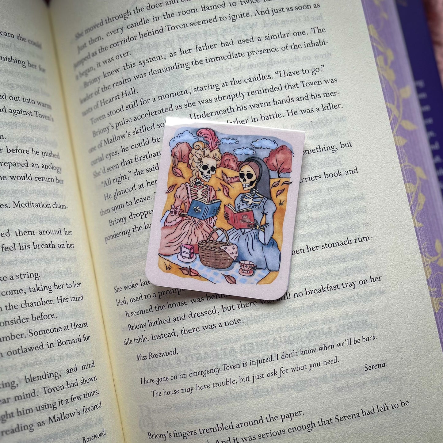 Bookish Halloween Magnetic Bookmark - Anne Boleyn & Marie Antoinette