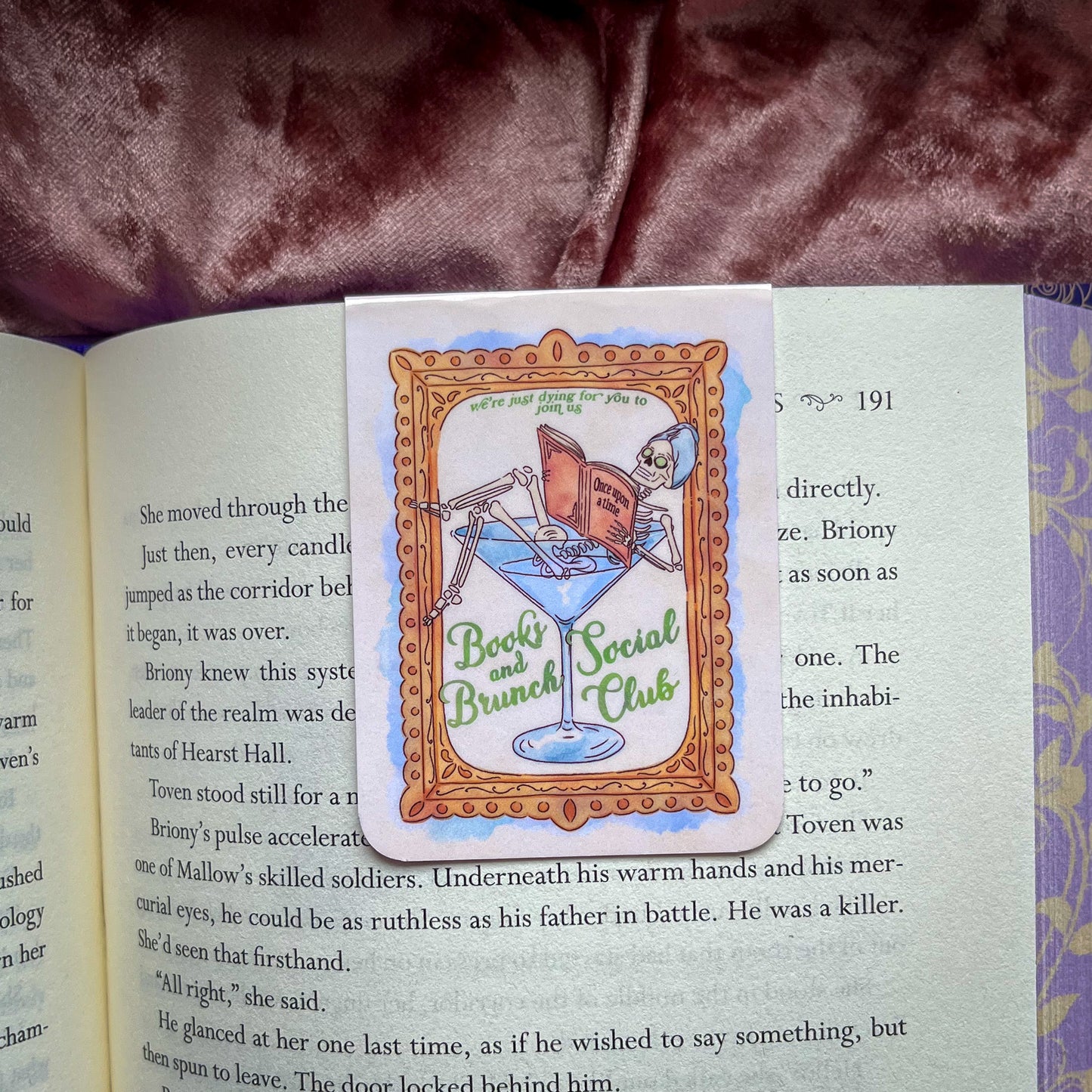 Bookish Halloween Magnetic Bookmark