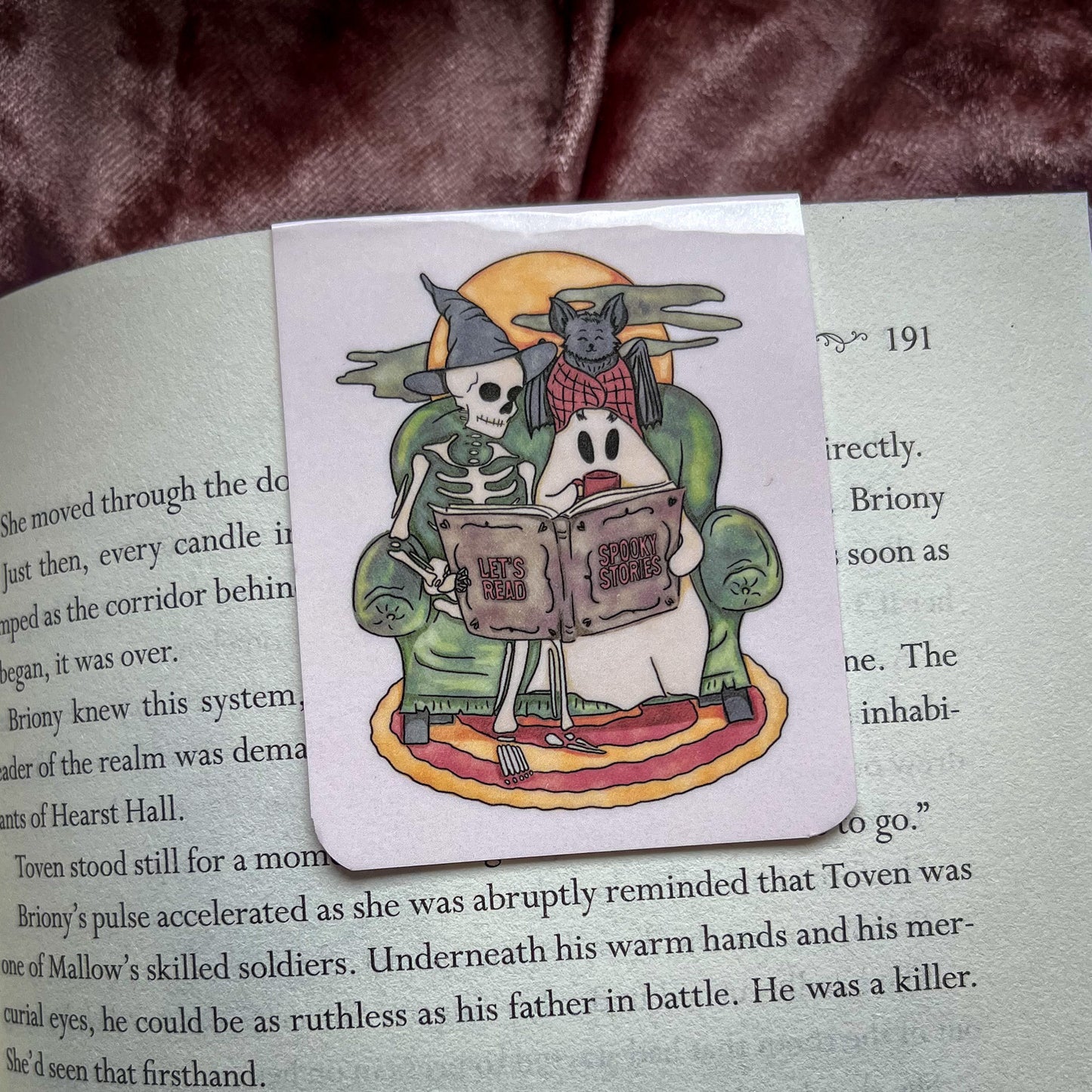 Bookish Halloween Magnetic Bookmark