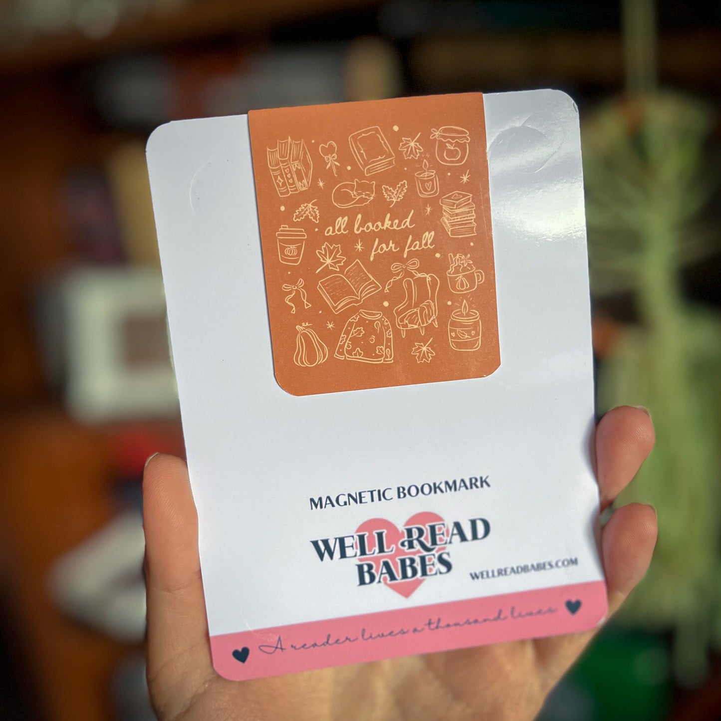 All Booked For Fall Magnetic Bookmark Gift For Book Lovers