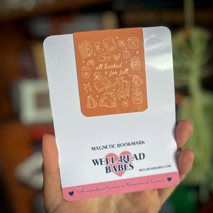 All Booked For Fall Magnetic Bookmark Gift For Book Lovers