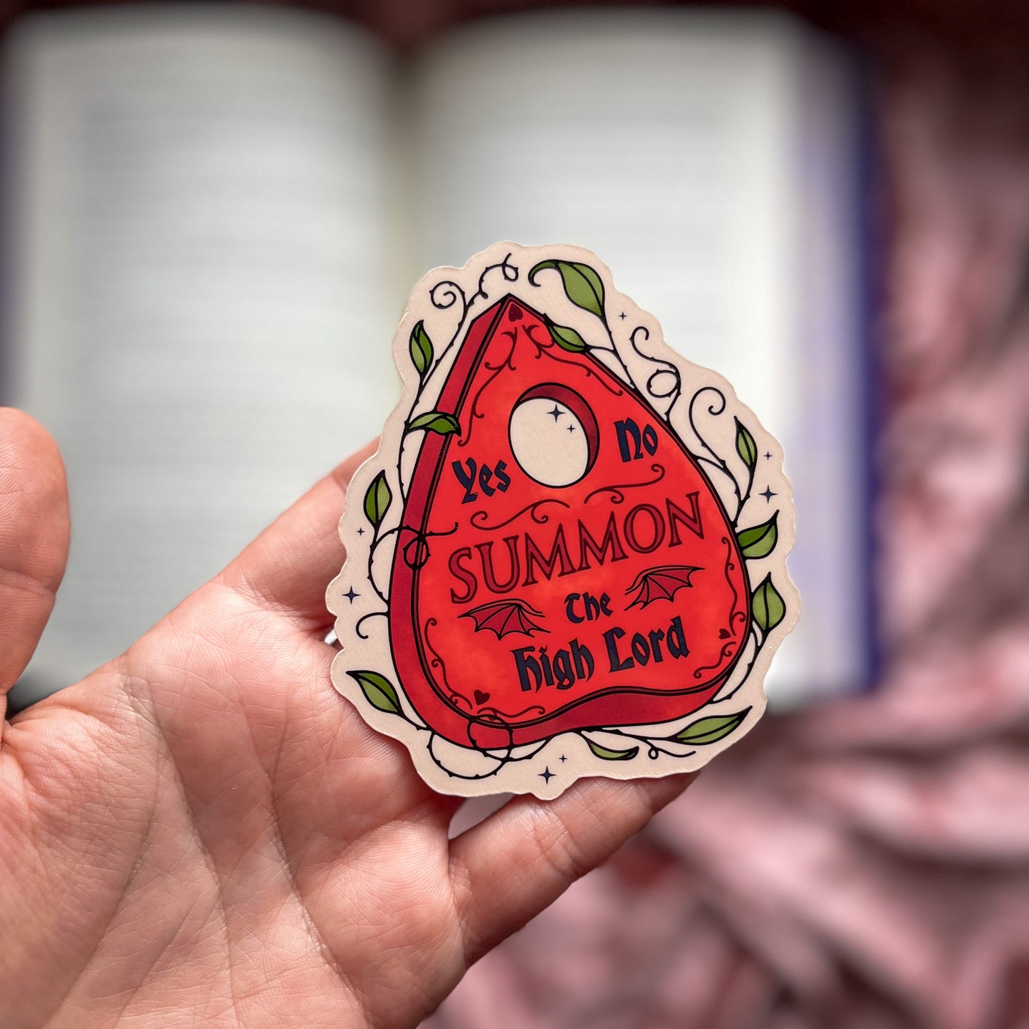 Ouija Romantasy Bookish Sticker Gothic Kindle Sticker Gift