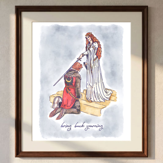 Bring Back Yearning Knightcore Wall Art Print