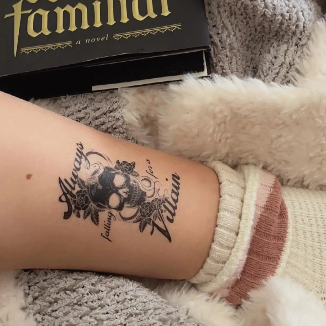 Dark Romance Villain Lover Temporary Tattoo Bookish Cosplay