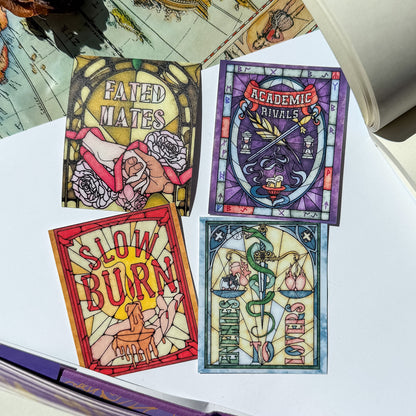 Book Tropes Romance Bookish Kindle Sticker