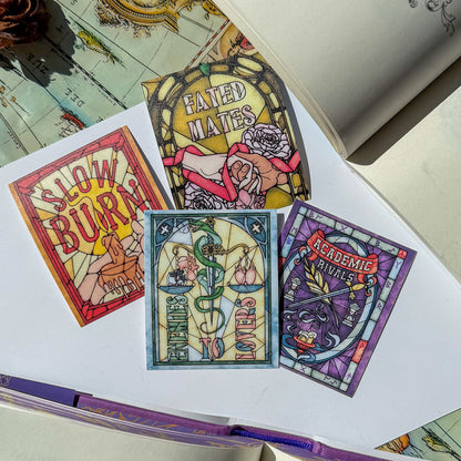 Book Tropes Romance Bookish Kindle Sticker