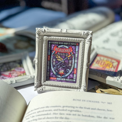 Book Tropes Tiny Framed Art Print for Reading Space - Book Nook Decor