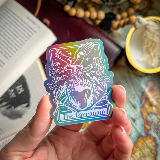 Throne Of Glass Romantasy Gift Black Bookish Kindle Sticker