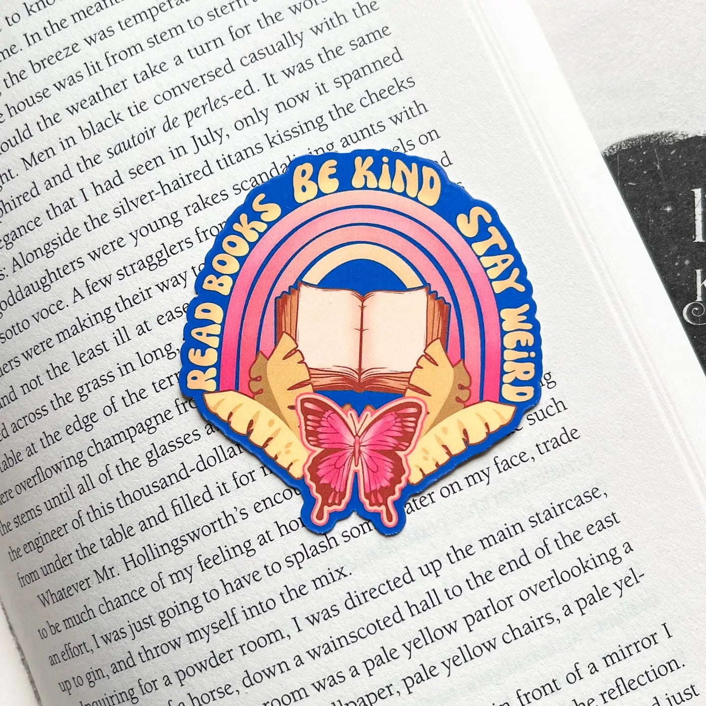 Retro Funny Bookish Sticker Romantasy Gift Kindle Sticker