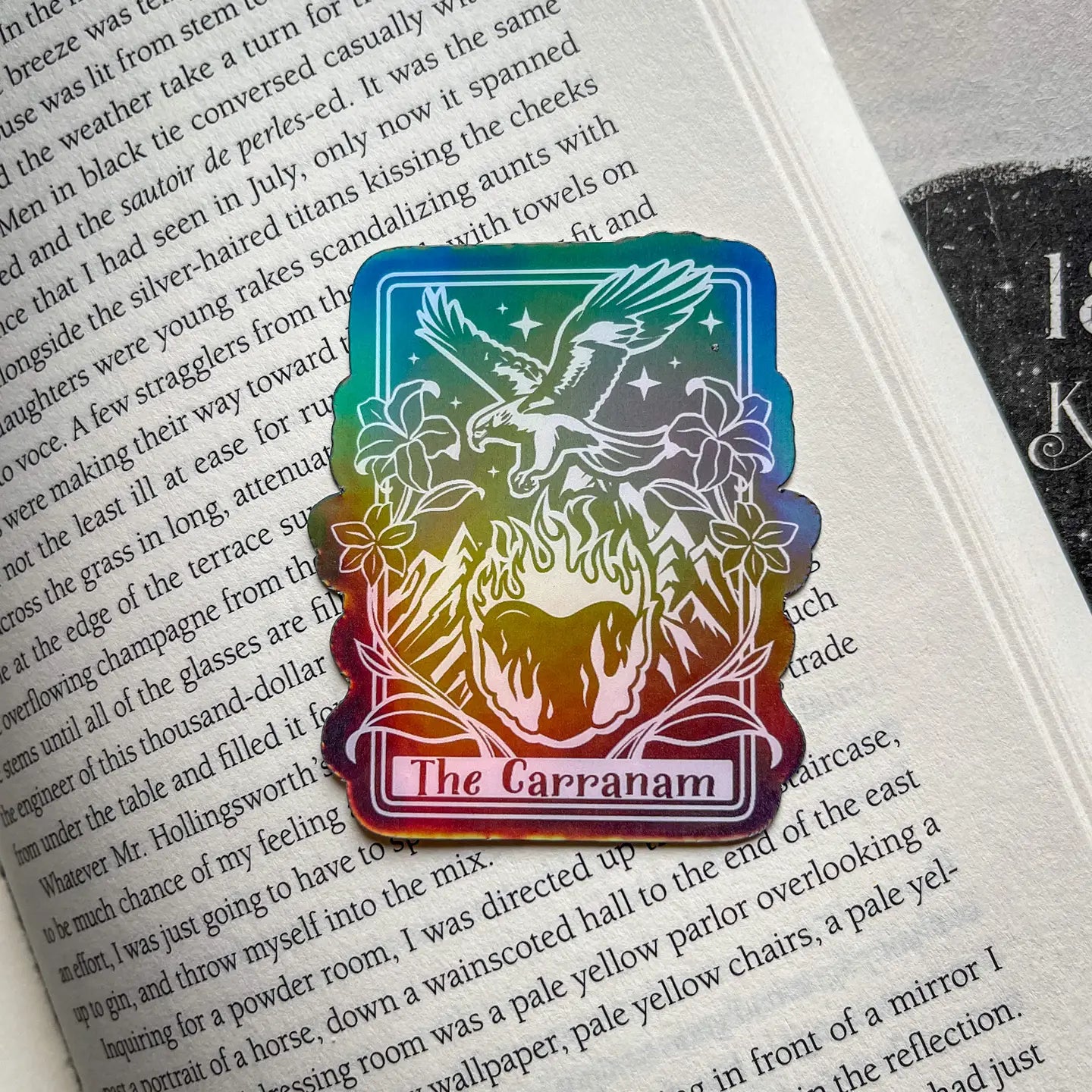 Throne Of Glass Romantasy Gift Black Bookish Kindle Sticker