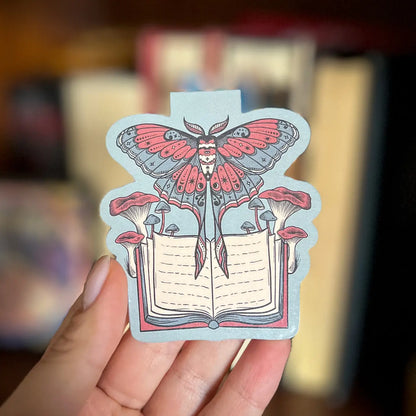 Bookish Moth Magnetic Bookmark - Book Lover Romantasy Gift