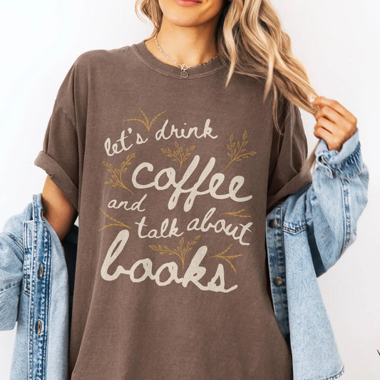 Coffee & Books T-Shirt - Book Lover Shirt