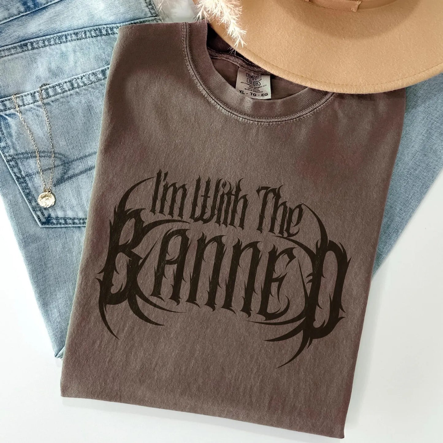 I'm With The Banned Shirt - Book Lover Tee