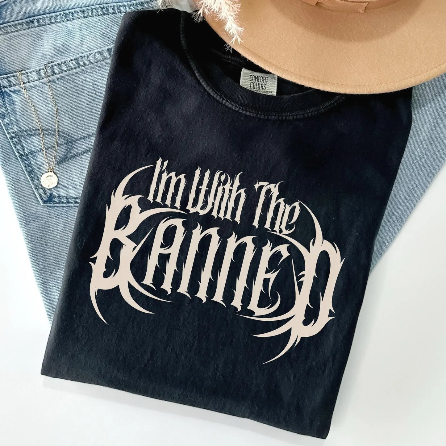I'm With The Banned Shirt - Book Lover Tee