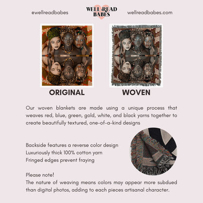 Medieval Romance Woven Tapestry Blanket - Woven Art