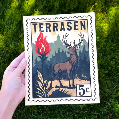 Terrasen Stamp Art Print - Bookish Wall Decor