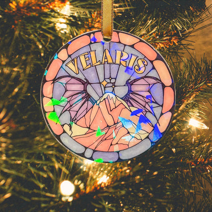 ACOTAR Bookish Ornament - 3" Holographic Christmas Tree Ornament Velaris