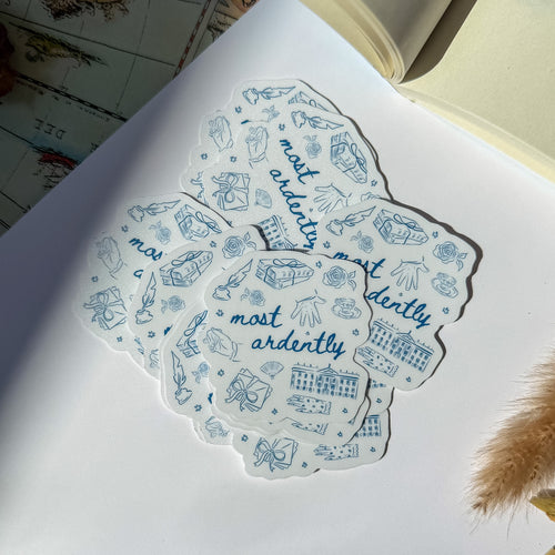 Pride and Prejudice Most Ardently Bookish eReader Sticker