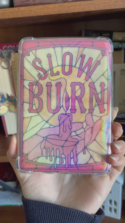 Slow Burn Book Trope - Kindle Insert For Clear Case - Kindle Accessories - Bookish Art