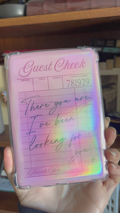 Guest Check ACOTAR Quote - Kindle Insert For Clear Case - Kindle Accessories - Bookish Art