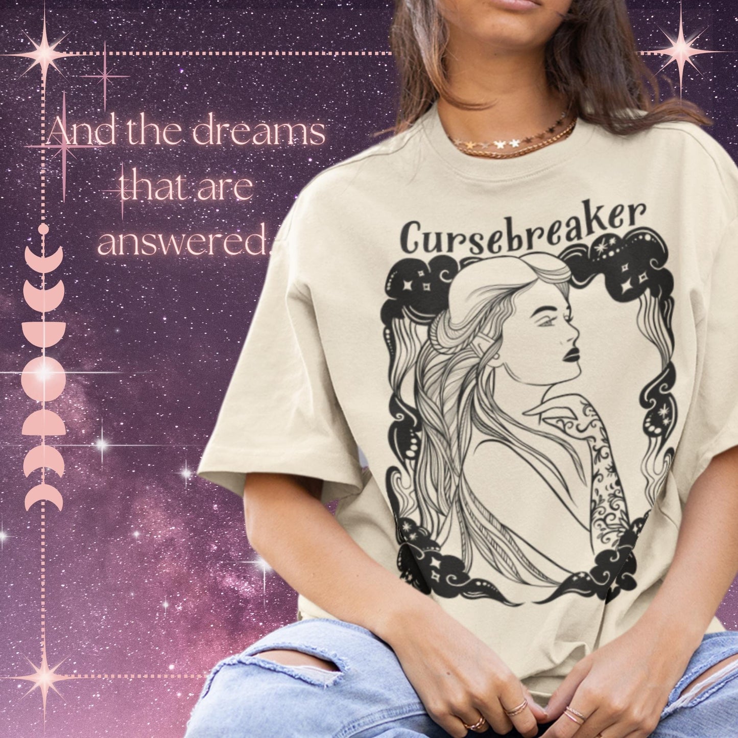 ACOTAR Feyre Cursebreaker Tarot Card T-Shirt