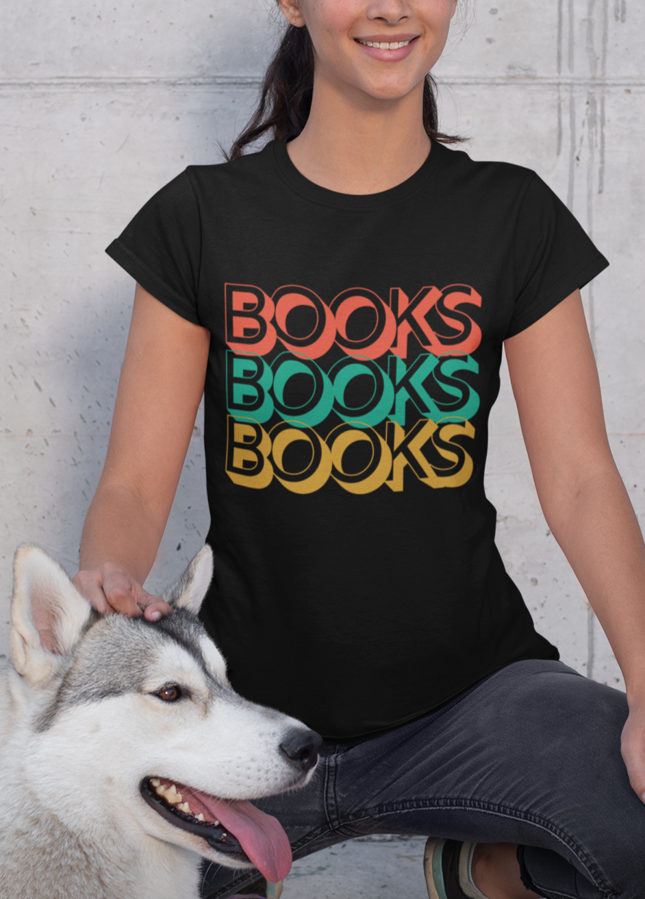 Retro Books - Funny Bookish T-Shirt